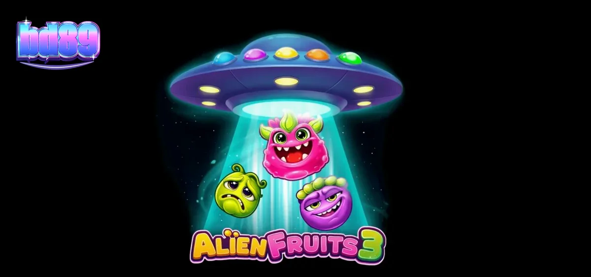 Alien Fruits 3 স্লট গেমের নিয়ন থিম এবং মহাকাশ অ্যাডভেঞ্চার